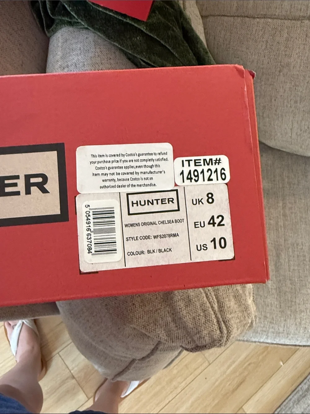 Hunter  Green Chelsea Waterproof Rain Boots